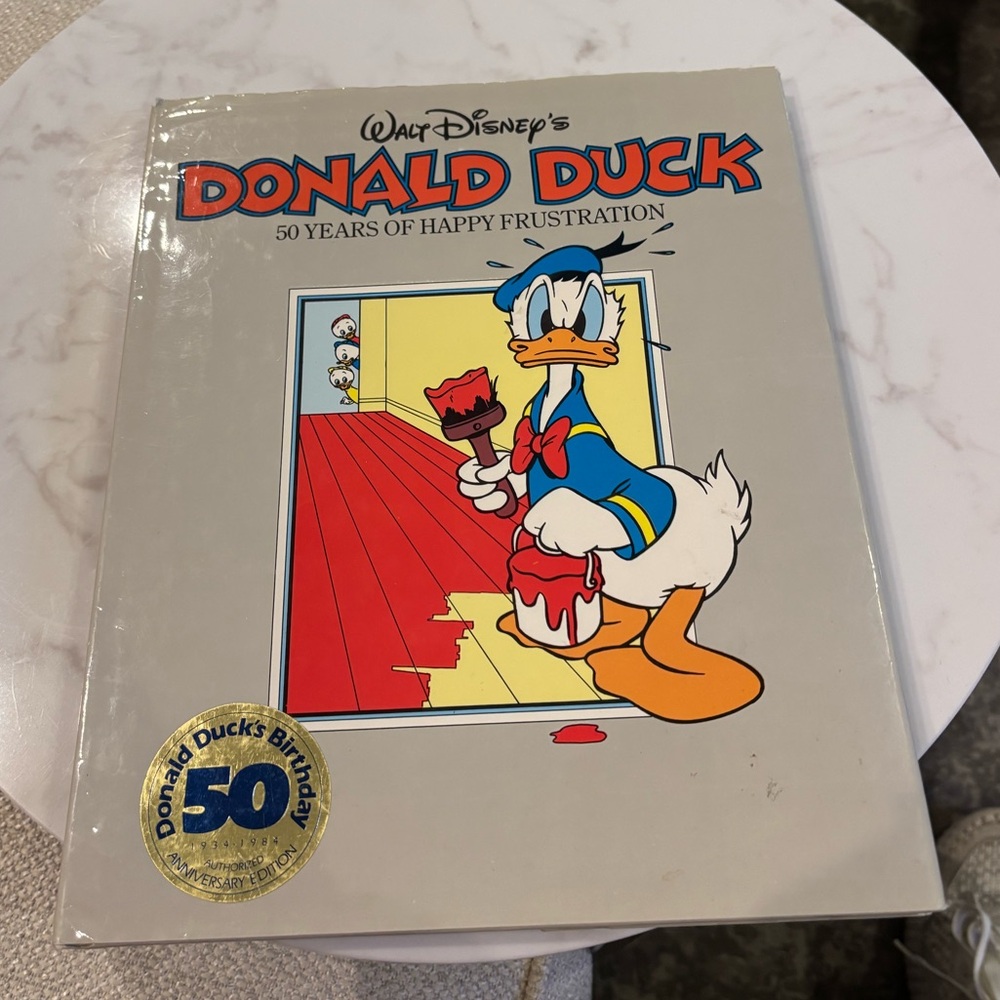 Walt Disney's Donald Duck Book 50 Years of Happy Frustration Hardcover Vintage